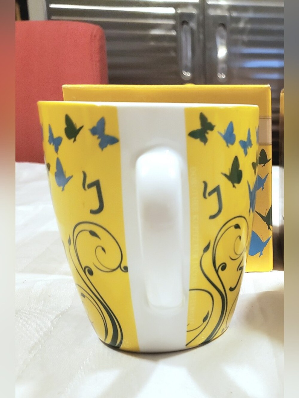 2 Ritzenhoff Porcelain Made Coffee Mug by Dorothee Kupitz Jacobs Butterfly  300 - Picture 3 of 7